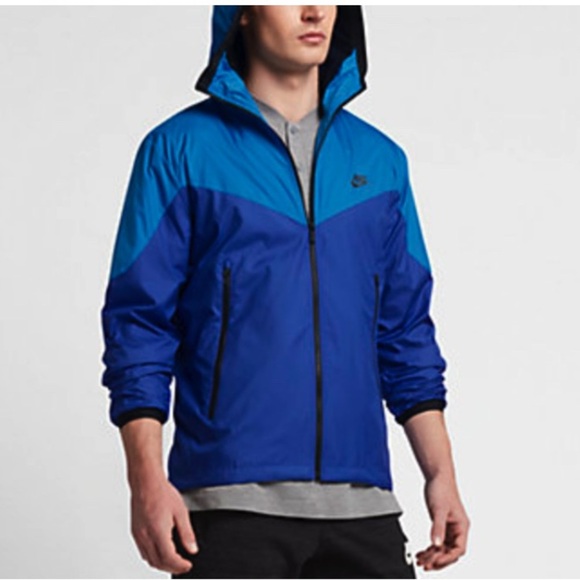 NEW Mens XXL NIKE Sportswear Windrunner Full Zip up Jacket Logo 917809-435 Blue - Picture 1 of 13